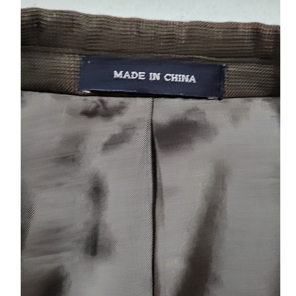 Ralph Lauren Men's Brown Plaid Wool Blazer Sport Coat Jacket Dillard's Exclusive - Picture 6 of 11